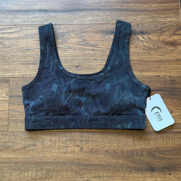 Zyia Women’s Navy Dream Alight Shoulder Sports Bra Size Medium NWT - Picture 1 of 8